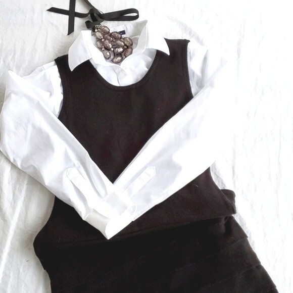 CALVIN KLEIN BLACK SWEATER DRESS SHEATH EYELASH KNIT WOMEN'S MEDIUM MINIMALIST - Picture 1 of 11